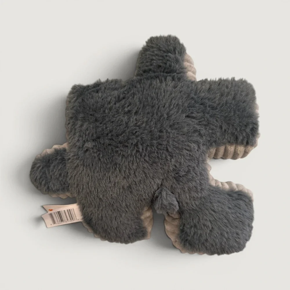 Younique Puzzlers Dog‎ Plush Gray Pink Ears Puzzle Piece Block Toy